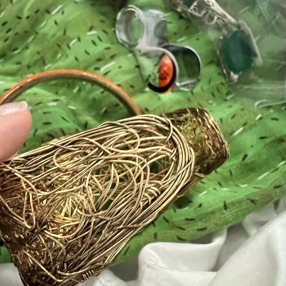 Woven Wire Brass Cuff – Because Your Wrist Deserves to Feel Like a Goddess - Picture 5 of 5